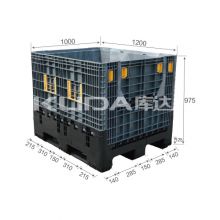Warehouse export used 1210B Collapsible Plastic Pallet Box from china