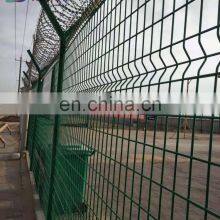 High Security Y Shaped Arm 3D Curved Airport Fence With Barbed Razor Wire thumbnail-5