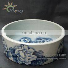 Beautiful Art Chinese Blue And White Hand Painted Ceramic Wash Sink