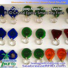 RFID Crystal Epoxy Access Control Keychain, RFID Crystal Epoxy Smart Rings