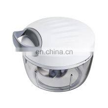 Quick Home Mini Grade Plastic Masher Fruit Blender Manual Vegetable Garlic Food Processor Chopper thumbnail-5