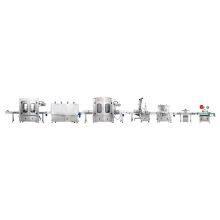Full-automatic Filling Rotary Cover Aluminum Foil Sealing and Labeling Pharmaceutical Production Line thumbnail-1