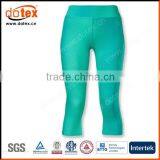 2016 Moisture Wicking Dry Fit Sports Custom Sublimation Capri Leggings