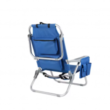 Folding Backpack Aluminum Beach Chair Custom Logo Printed Outdoor Comfortable Lounge Chairs thumbnail-4