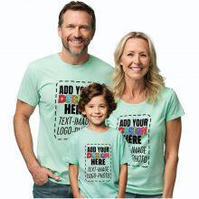 Custom T-Shirts for Unisex Youth & Toddler Kids, Custom Photo Text Image Tshirt, Create Your Own Family Matching Shirt White thumbnail-3