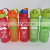 Promotional bpa free Tritan plastic water bottle with spout cap 500ml