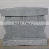 New Design Four Niche Granite Columbarium With Rose Carving thumbnail-3