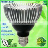 Par30 Dimmable Nichia LED 100-240VAC 14W