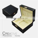 Black Leather Luxury Watch Storage Box