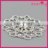 High Quality Garment Accessories Rhinestone Flower Embellishment WRE-255 thumbnail-2