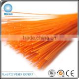High bend recovery and good shiny color broom fiber soft tip PET fiber flaggable PET filament