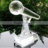 New Deisgn Microphone Trophy Crystal