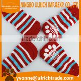 S81 hot sale cotton knitted cheap striped dog socks