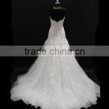 Factory Real Sample! 2016 New Elegant Mermaid Sweetheart Full Skirt Long Train Lace Wedding Dress thumbnail-4