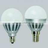 round new design aluminum/ plactic/PMMA color changing led light bulb, E14 E27 led bulb pcb,e9 led bulb for living room