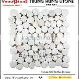 Milky White Marble Pebble Mosaic - Big Size thumbnail-1