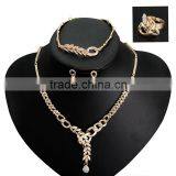 Wholesale Latest Design Fashion Necklaces Women Luxury Statement Diamond Jewelry Set SKJT0598 thumbnail-1