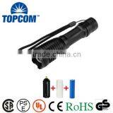 2000 Lumen Expedition Handheld Flashlight Led With Charger, 18650 2000mAh Rechargeable Battery and Sleeve, AAA Battery Holder Quality Choice thumbnail-1