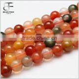 Gorgeous Natural AAA Grade Fu Lu Shou Agate Gemstone Faceted Round Loose Beads Strand for Jewelry Making