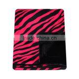 China Supplier Polyester Print Soft Zebra Throw thumbnail-1