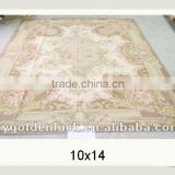 10x14 hand knotted aubusson wool carpets for sale