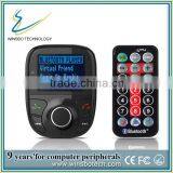 2016 Hot Sale! Wireless In-Car Bluetooth FM Transmitter With 2-Port USB Car Charging Hands-Free Calling MP3 Player thumbnail-3