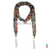 2015 Fashion Pop Ripple Pattern Scarf,cotton Scarf