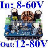 Dc-dc Power Step up Converter 12V 24V 36V 48v to 60v 70v 80v Voltage Regulator Transformer CC CV 600W