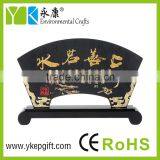 Chinese Traditional Fan Shaped Luxury Craft Wood for Home Decoration