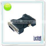 Black Nickel-plated DVI (18+1) to DVI (24+5) Jack Adaptor