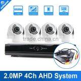 2MP Dome 4CH AHD Camera DVR Kit CCTV System 1080P HDMI 4 Channel Home Security DIY With Indoor Night Vision IR 20M HD AHD