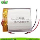 603035 3.7v 600mah Lipo Rechargeable Lithium Ion Polymer Battery thumbnail-1