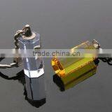 Color Block Crystal Keychains With Led Light for Engraved (R-0847)