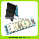 MC007B New Products 2013 Fashion Leather Fancy Money Clip Wallet thumbnail-6