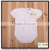 BKD cotton blank white baby onesie