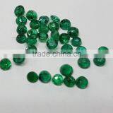 5mm Natural Loose Dark Green Brazil Emerald Round Transparent