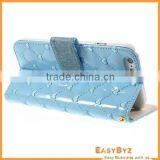 Rhombus Luxury Design Flip Wallet Leather Case for IPhone 6 Plus With Card Slot thumbnail-1