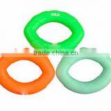 Yiwu Wholesale Professional High Quality Grip Strength Recovery Olive Shape Eco-friendly Silicone Massage Hand Grip Ring thumbnail-1