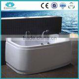 Rectangle Hydromassage Bathtub With Stainless Steel Frame 1400*750*580mm thumbnail-1