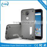 Cell Phone Accessories Dual Layer Kickstand Mesh Cover Case for Nexus X5 thumbnail-3