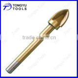 Cross Carbide Tip Tin-coated Glass & Tile Drill Bits