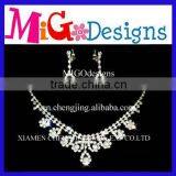 New Product Austrian Crystal Necklace Clip Style Earring Blooming Heart Tiara Jewelry thumbnail-1