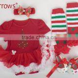 Western Girls Outfits 2016 New Years Children Clothing Set Kids Christmas Clothes for Cute Baby Girl thumbnail-3