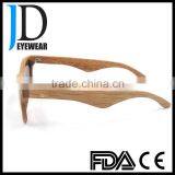 Travel Natural Burned Logo Wood Sunglasses Handmade Hinge Wood Sunglasses thumbnail-4
