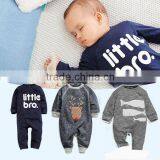 Kids Wear Baby Romper New Born Cotton Words And Animal Baby Clothes thumbnail-1