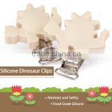 100%Food Grade Silicone Baby Pacifier Chain Clamp thumbnail-1