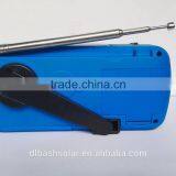 Emergency Solar Hand Crank Dynamo AM/FM/NOAA Weather Radio, Flashlight, Reading LED Light, Cell Phone Charger w/ USB Adaptor thumbnail-2