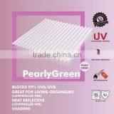 Translucent Polycarbonate Corrugated Lamianted Green Sheet (Pearly GREEN MINI) thumbnail-1