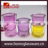 Colorful Hanging Glass Jar for Candle thumbnail-3