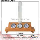 Weather Station With Wood Frame Barometer YG389 thumbnail-1